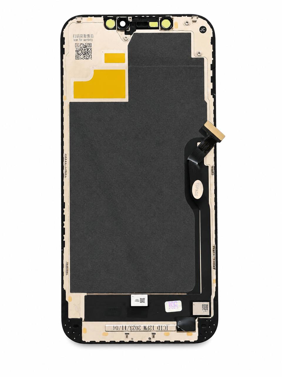 Дисплей iPhone 12 Pro Max black, з рамкою, 60Hz JCID-OLED (без помилки)