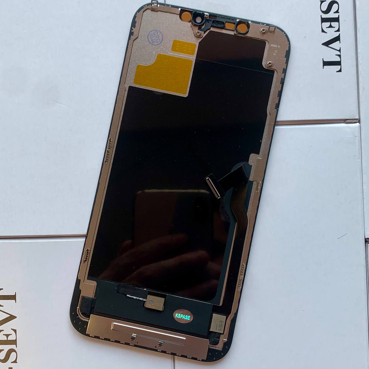 Дисплей iPhone 12 Pro Max black, з рамкою, CPG Soft OLED (без помилки)