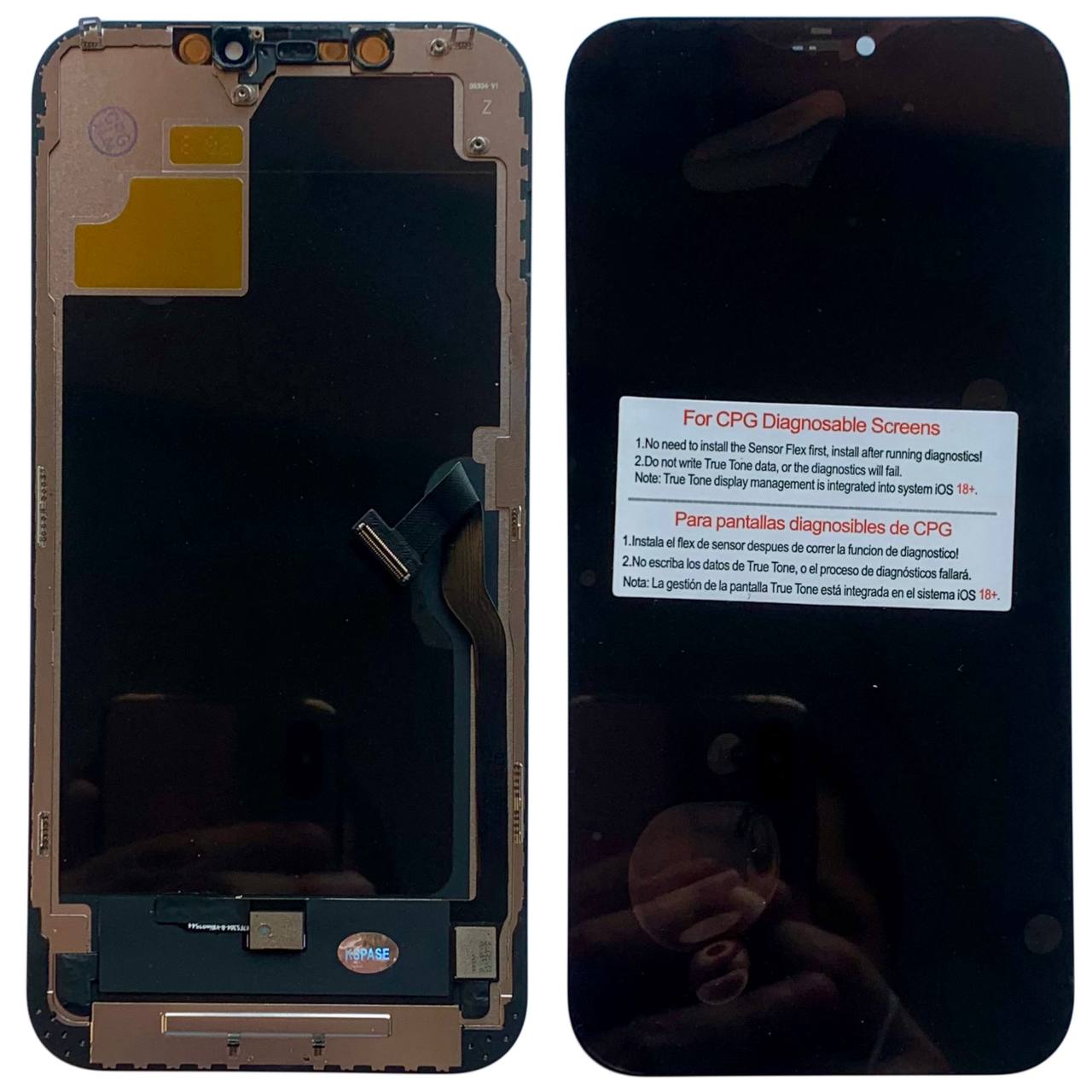 Дисплей iPhone 12 Pro Max black, з рамкою, CPG Soft OLED (без помилки)