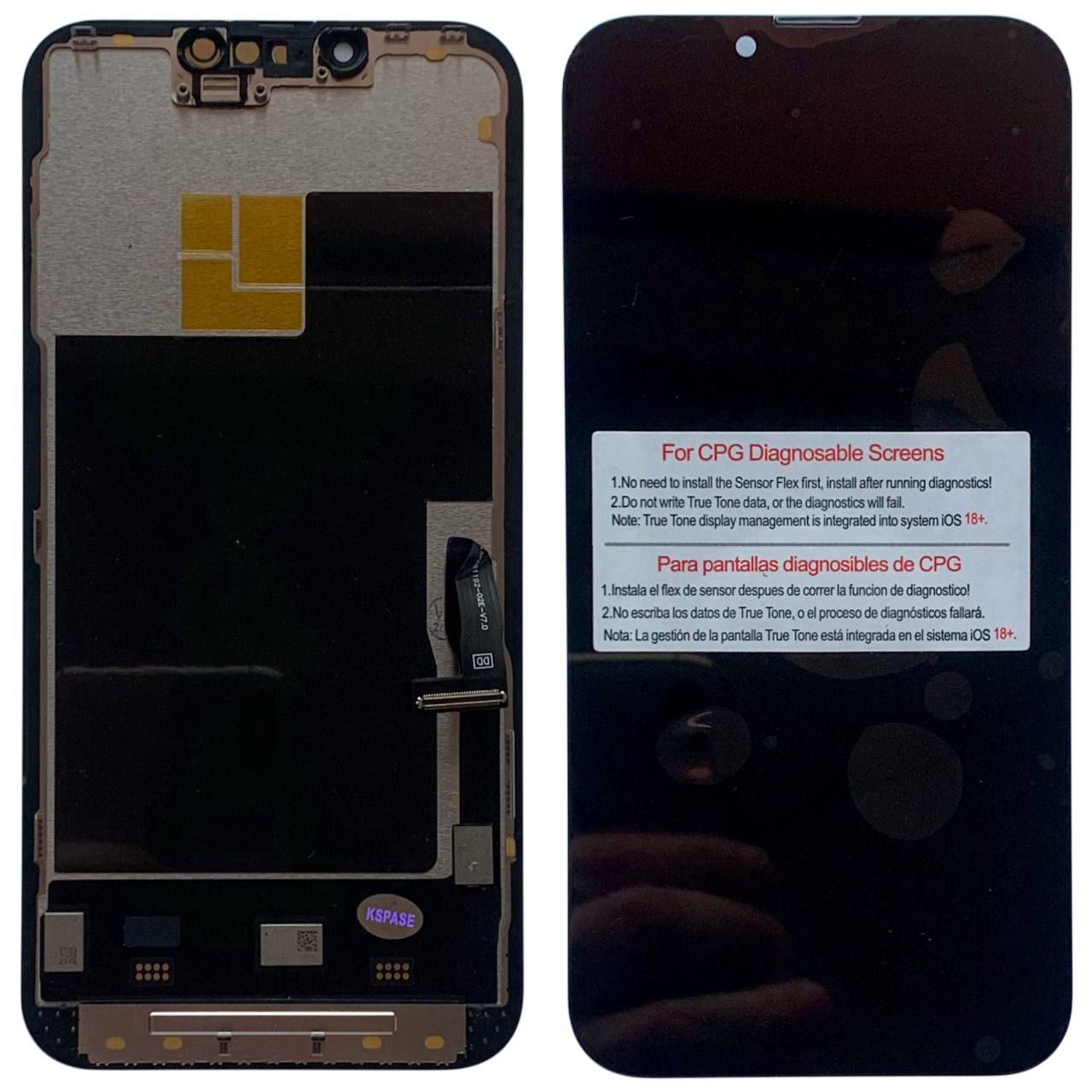 Дисплей iPhone 13 Pro black, з рамкою, CPG Soft OLED 120Hz (без помилки)