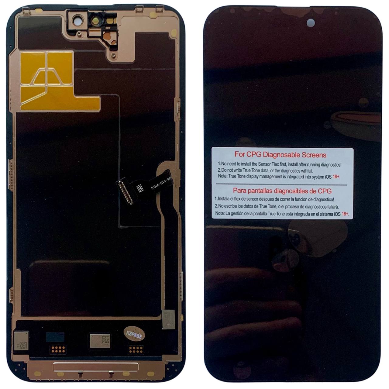 Дисплей iPhone 14 Pro Max black, з рамкою, CPG Soft OLED 120Hz (без помилки)