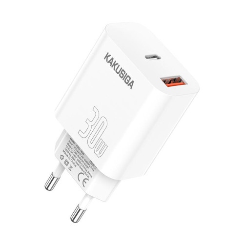 МЗП 2Port Kakusiga KSC-1639 USB+USB-C 30W White