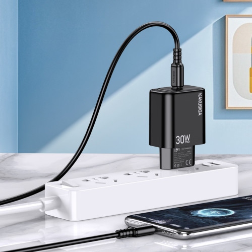 МЗП 1Port Kakusiga KSC-1660 USB-C 30W Type-C to Type-C black