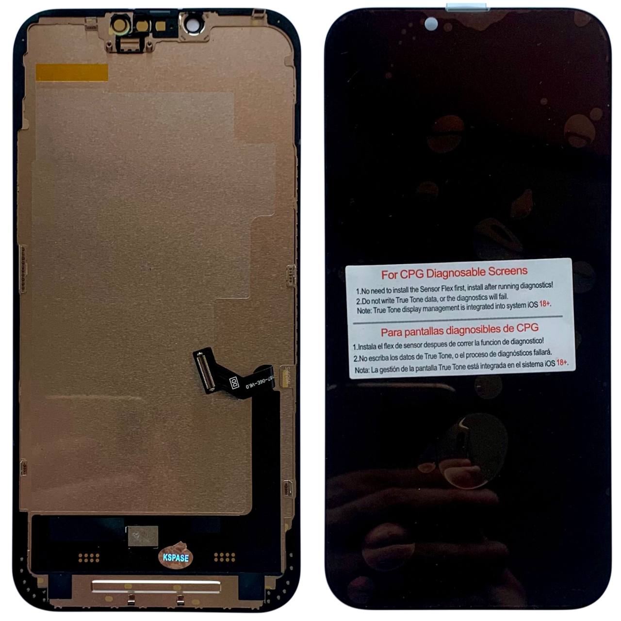 Дисплей iPhone 14 Plus black, з рамкою, CPG Soft OLED (без помилки)