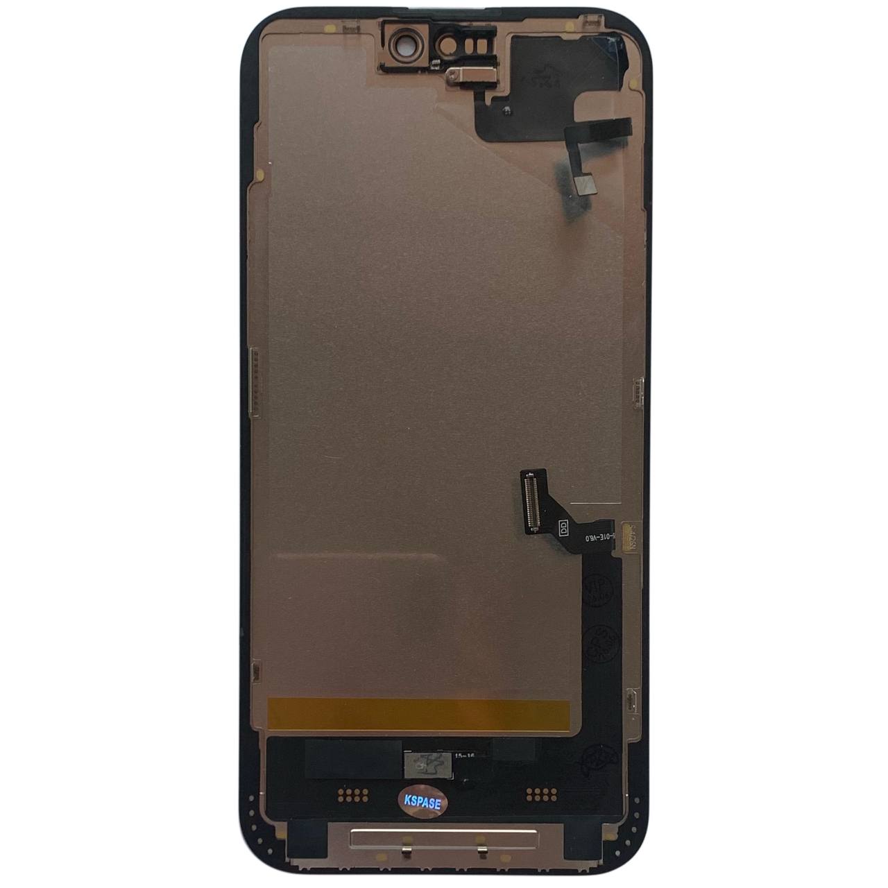 Дисплей iPhone 15 Plus black, з рамкою, CPG Soft OLED (без помилки) | З верхнім шлейфом