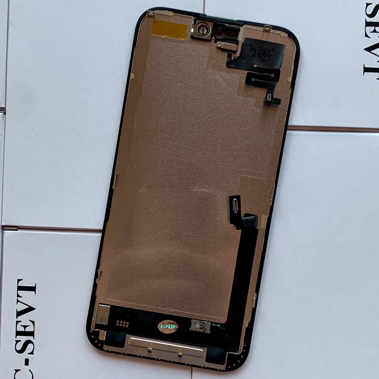 Дисплей iPhone 16 Plus black, з рамкою, CPG Soft OLED (без помилки) | З верхнім шлейфом