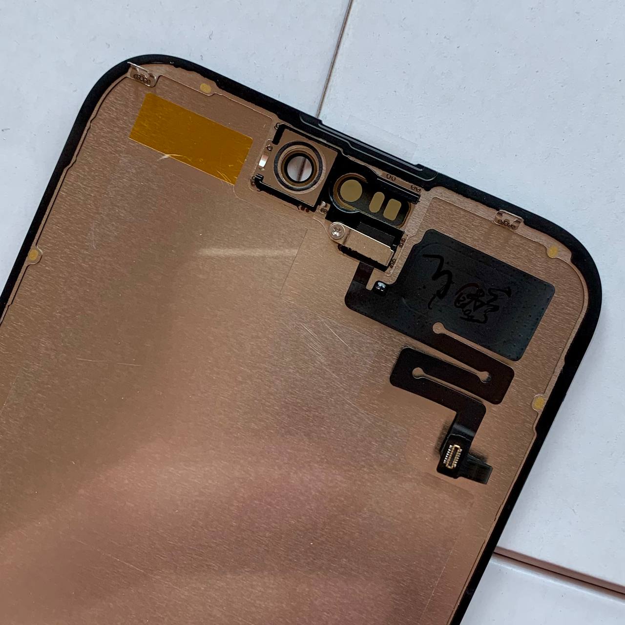 Дисплей iPhone 16 Plus black, з рамкою, CPG Soft OLED (без помилки) | З верхнім шлейфом