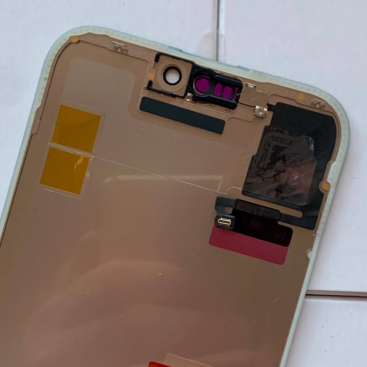 Дисплей iPhone 16 Pro Max black, з рамкою, CPG Soft OLED 120Hz (без помилки) | З верхнім шлейфом