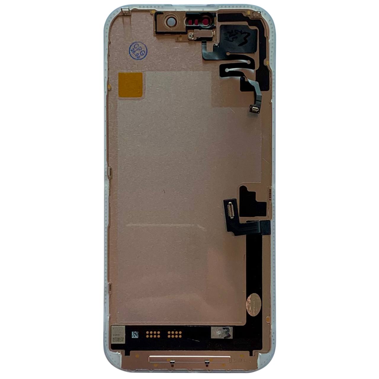 Дисплей iPhone 17 black, з рамкою, CPG Soft OLED 120Hz (без помилки) | З верхнім шлейфом
