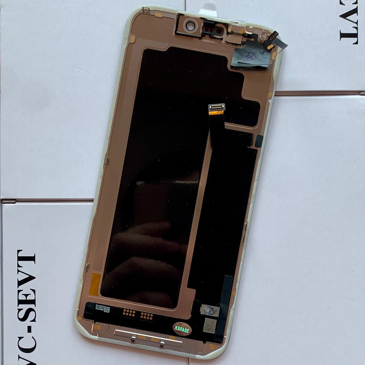 Дисплей iPhone 17 Pro Max black, з рамкою, CPG Soft OLED 120Hz (без помилки) | З верхнім шлейфом