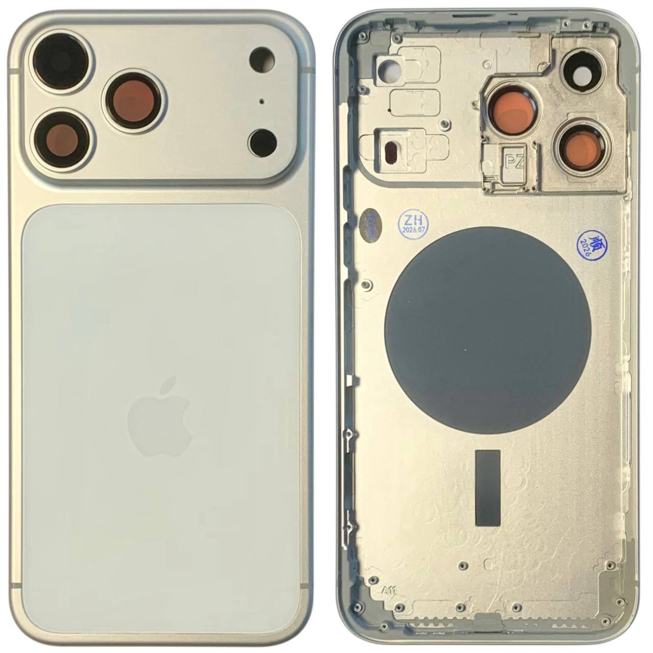 Корпус iPhone 14 Pro Max в формі iPhone 17 Pro Max white, High Quiality
