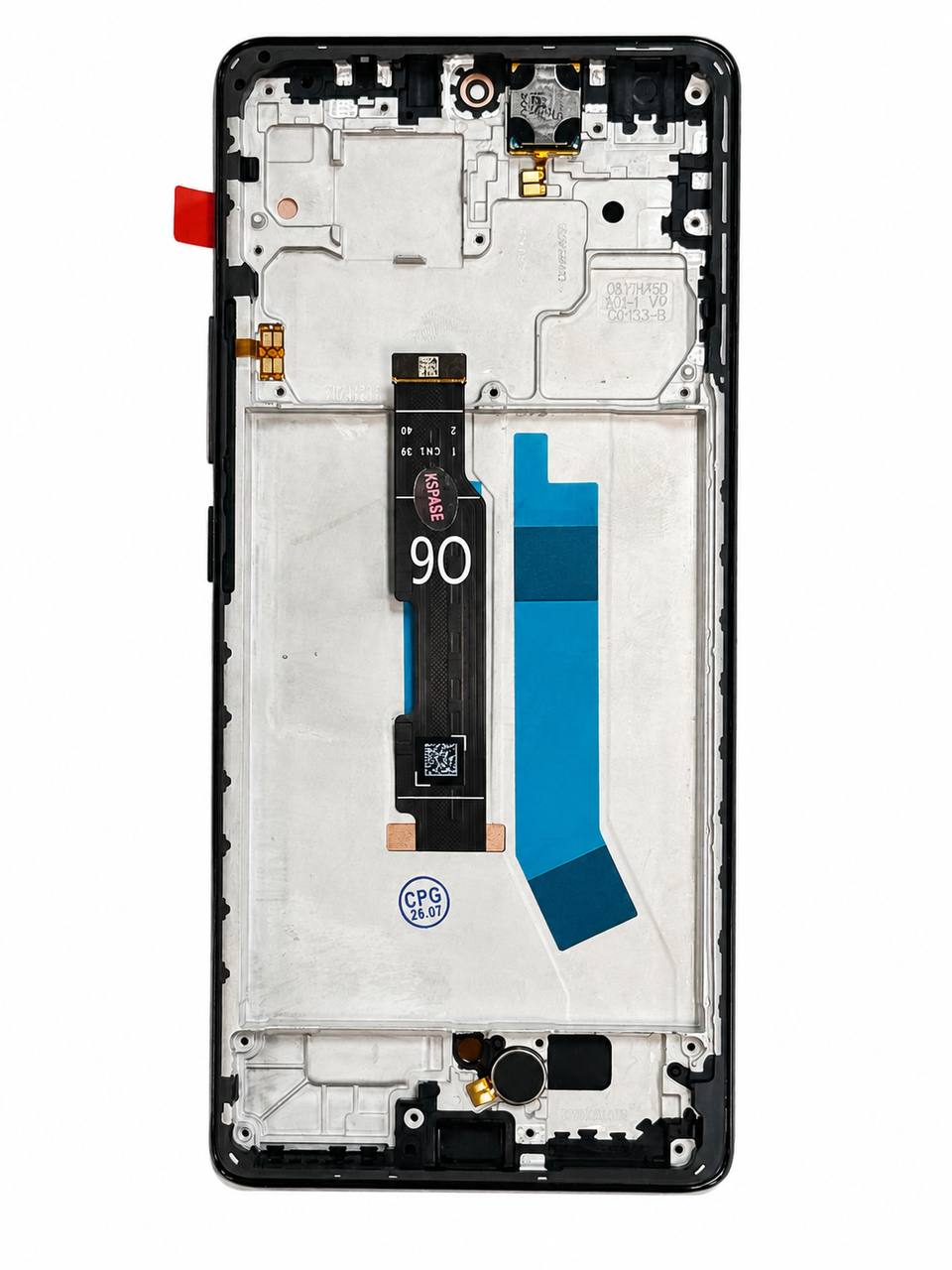 Дисплей Xiaomi Redmi Note 14 Pro 4G (24116RACCG) black, з рамкою, спікером, вібро, Original