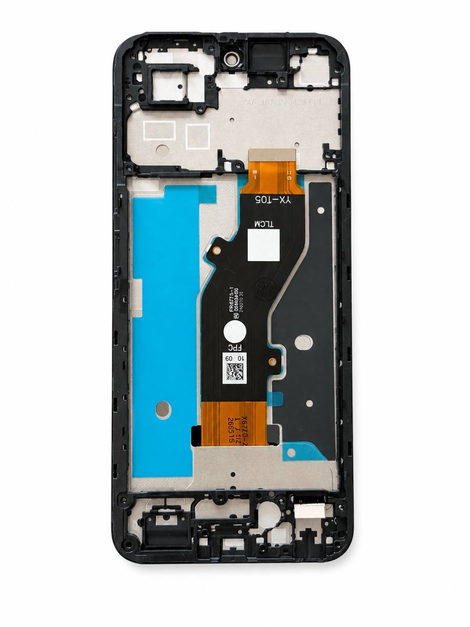Дисплей Tecno Spark Go 1 black, з рамкою, Original Self Welded