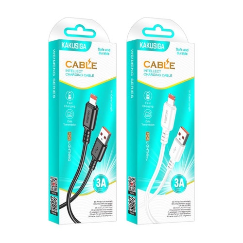 Кабель Kakusiga KSC-982 USB to Lightning 1m white