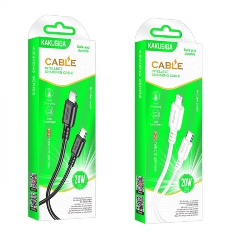 Кабель Kakusiga KSC-982 20W Type-C to Lightning 1m White