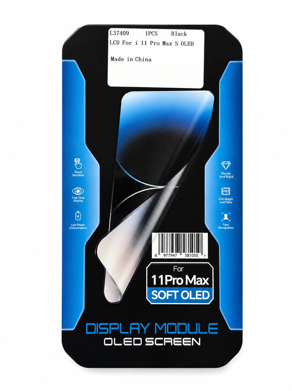 Дисплей iPhone 11 Pro Max black, з рамкою, JK Soft OLED