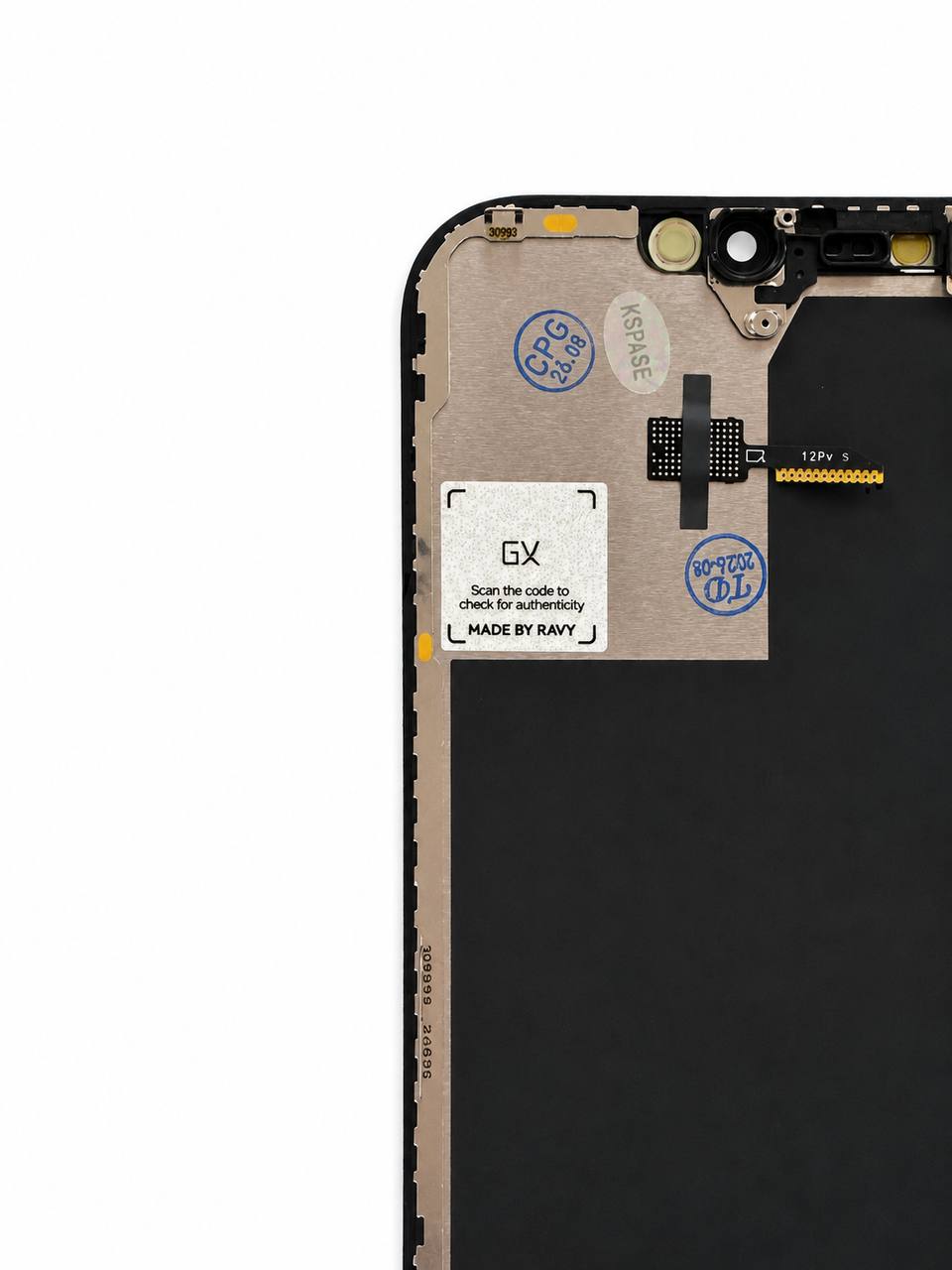 Дисплей iPhone 12 Pro Max black, з рамкою, GX Soft OLED (move IC)