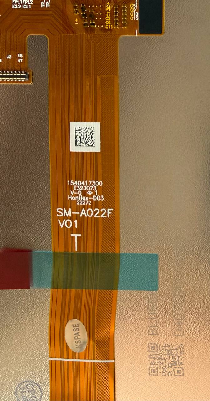 Дисплей Samsung A022 | M022 | M127 | A125 | A127 black, без рамки, Original Self Welded (Flex A022F)