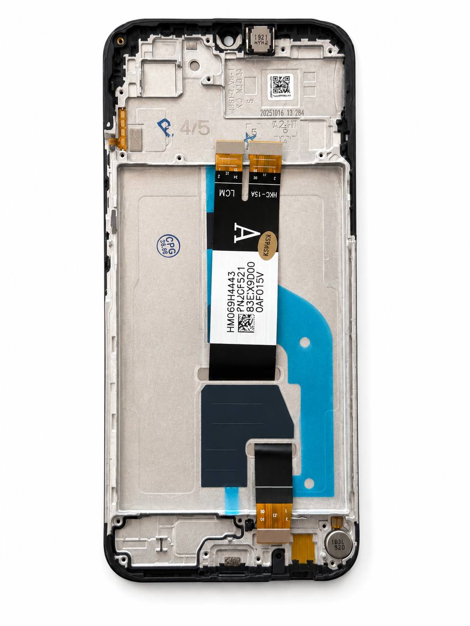 Дисплей Xiaomi Redmi 15C | Poco C85 black, з рамкою, спікером, вібро, Original Self Welded | Глобальна версія (168mm)