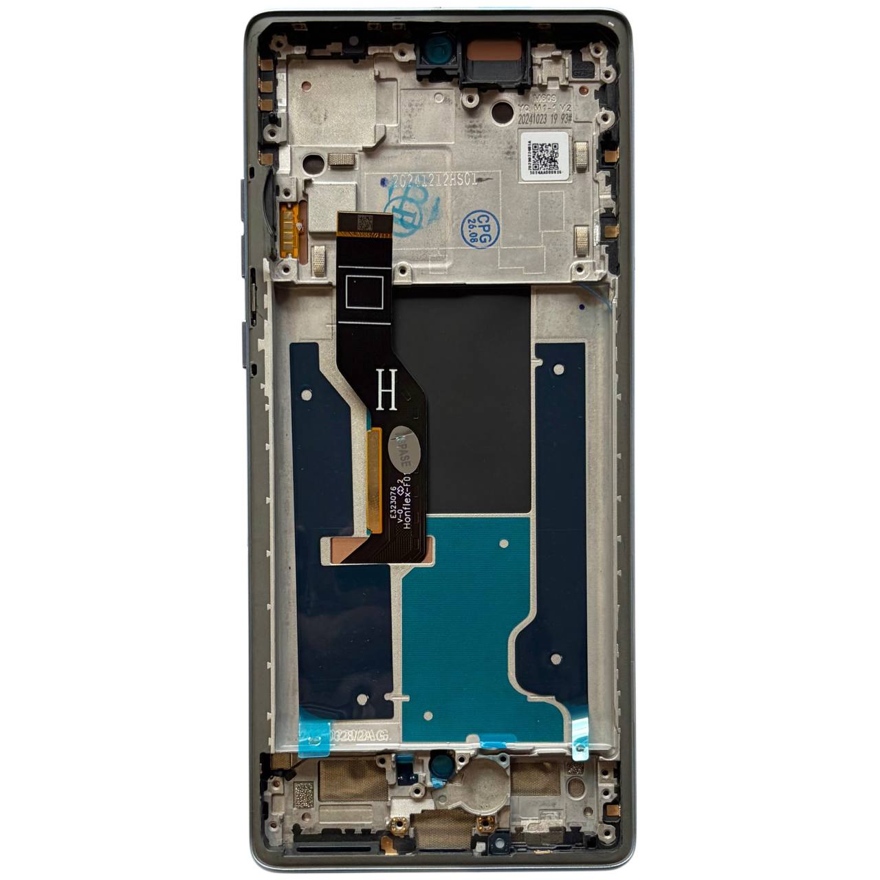 Дисплей Motorola Moto Edge 50 Fusion light blue, з рамкою, Original Self Welded