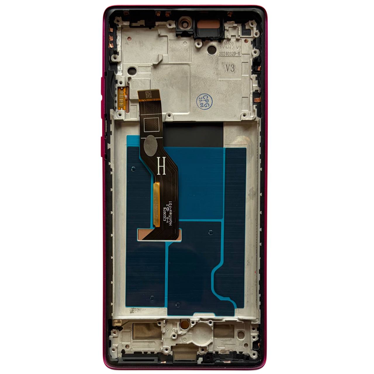 Дисплей Motorola Moto Edge 50 Fusion red, з рамкою, Original Self Welded